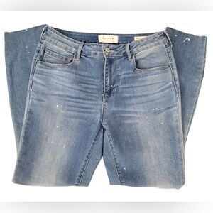 PacSun vintage paint splotch mid rise skinny jeans s27